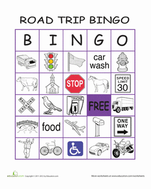 Play Road Trip Bingo #5