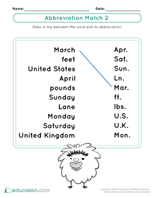 Abbreviation Match 2