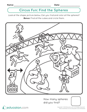 Circus Fun: Find the Spheres