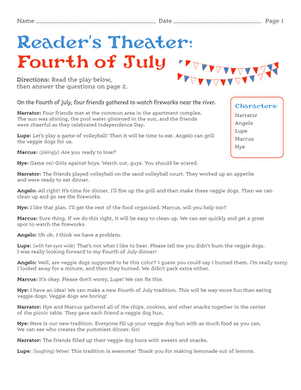 Reader’s Theater: Fourth of July