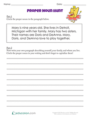 Proper Noun Hunt