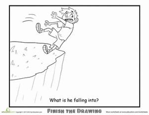 What Is He Falling Into?