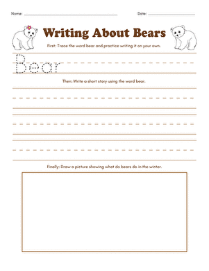 Writing About Bears large image