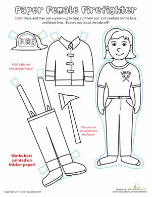 Paper Dolls: Firefighter