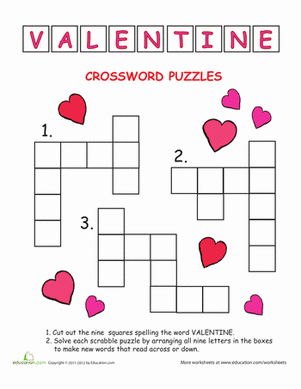 Crossword: Valentine's Day