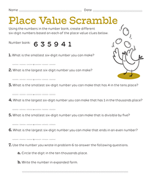 Place Value Scramble