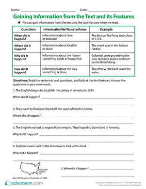 Gaining Information from the Text and its Features