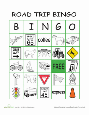 Road Trip Bingo #6