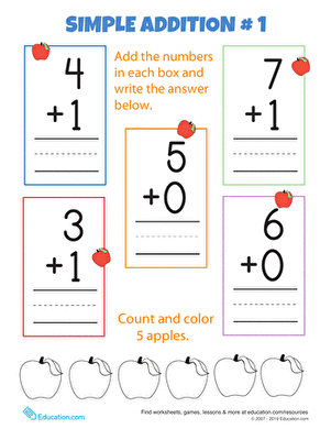 Printable Addition Flash Cards