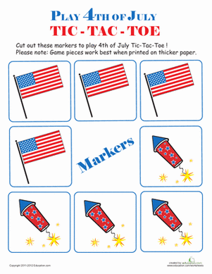 4th of July Tic-Tac-Toe #2