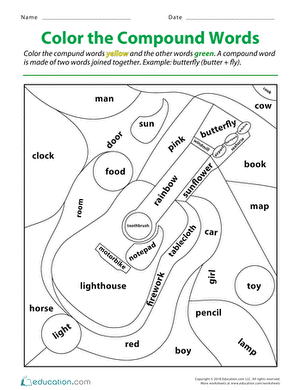 Color the Compound Words