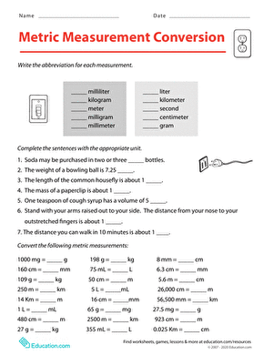 Metric Measurement Conversion