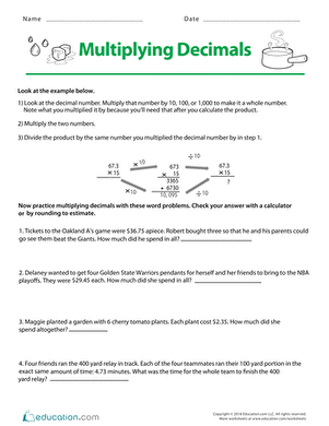 Multiplying Decimals