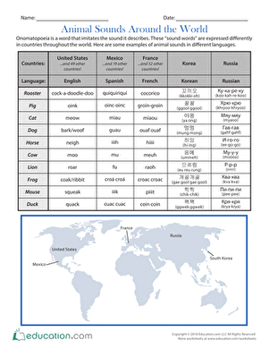 Animal Sounds Around the World