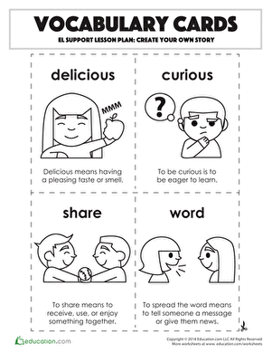Vocabulary Cards: Create Your Own Story