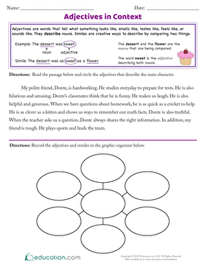 Adjectives in Context