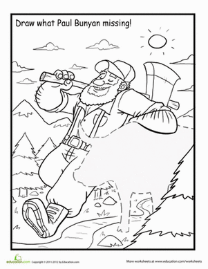 Draw What Paul Bunyan is Missing!