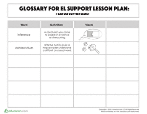 Glossary: I Can Use Context Clues!