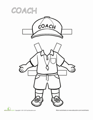 Coach Paper Doll