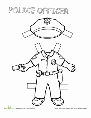 Police Paper Doll