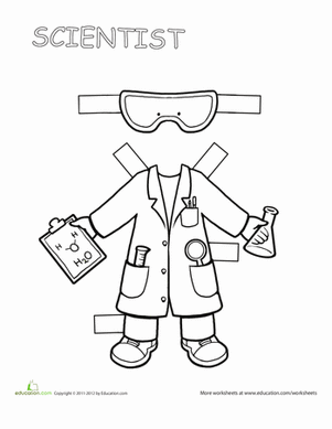 Career Paper Dolls: Scientist