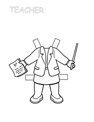 Teacher Paper Doll 1