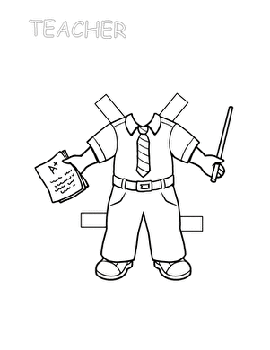 Teacher Paper Doll 2