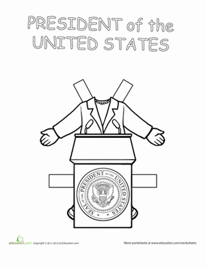 Career Paper Dolls: The President!