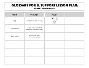 Glossary: So Many Things to Like!