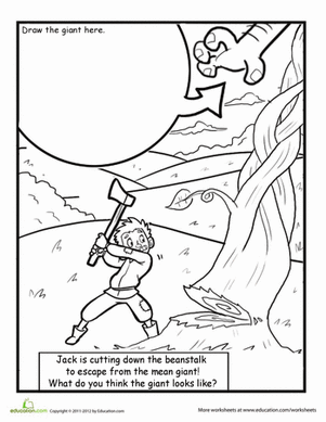 Finish the Drawing: Jack and the Beanstalk