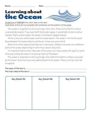 Learning About the Ocean