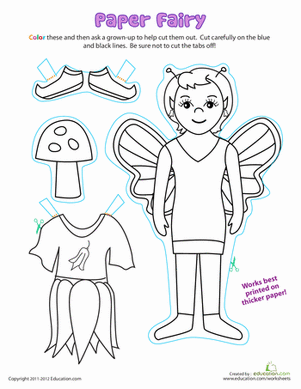 Fairy Paper Doll