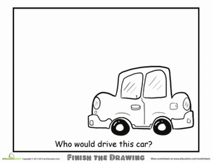 Finish the Drawing: Who Would Drive This Car?