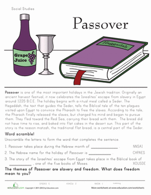 Social Studies: Learn About Passover