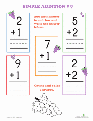 Preschool Addition #7