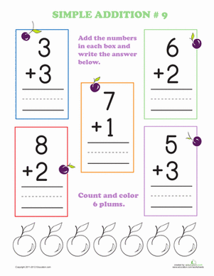Preschool Addition #9