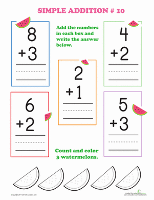 Preschool Addition #10