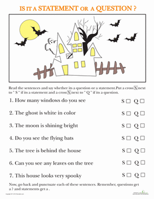 Statements and Questions: Halloween Edition
