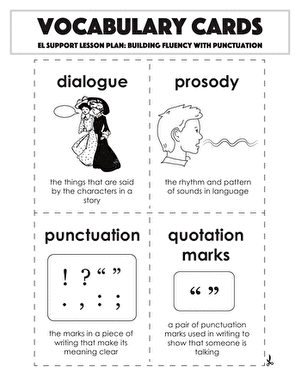 词汇卡片:与标点符号建立流畅