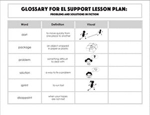 Glossary: Problems and Solutions in Fiction
