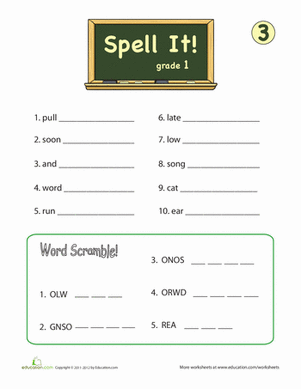 Spell It! For First Grade, #3