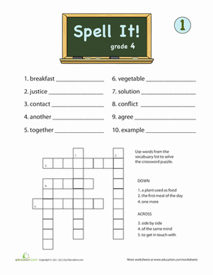 Spell It! For 4th Grade, #1