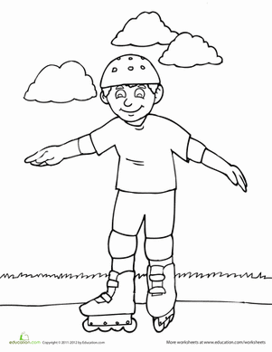 Roller Blade Coloring