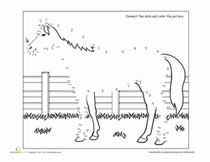 Dot to Dot Horse