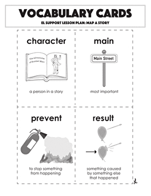 Vocabulary Cards: Map a Story