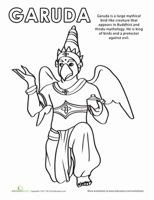 Garuda Coloring Page