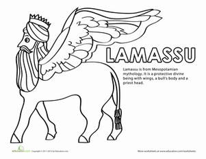 Color the Lamassu