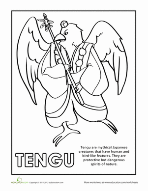 Color the Tengu