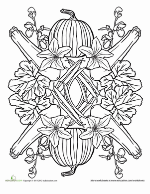 Fruit and Veggie Mandala #1