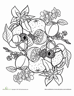 Fruit and Veggie Mandala #2